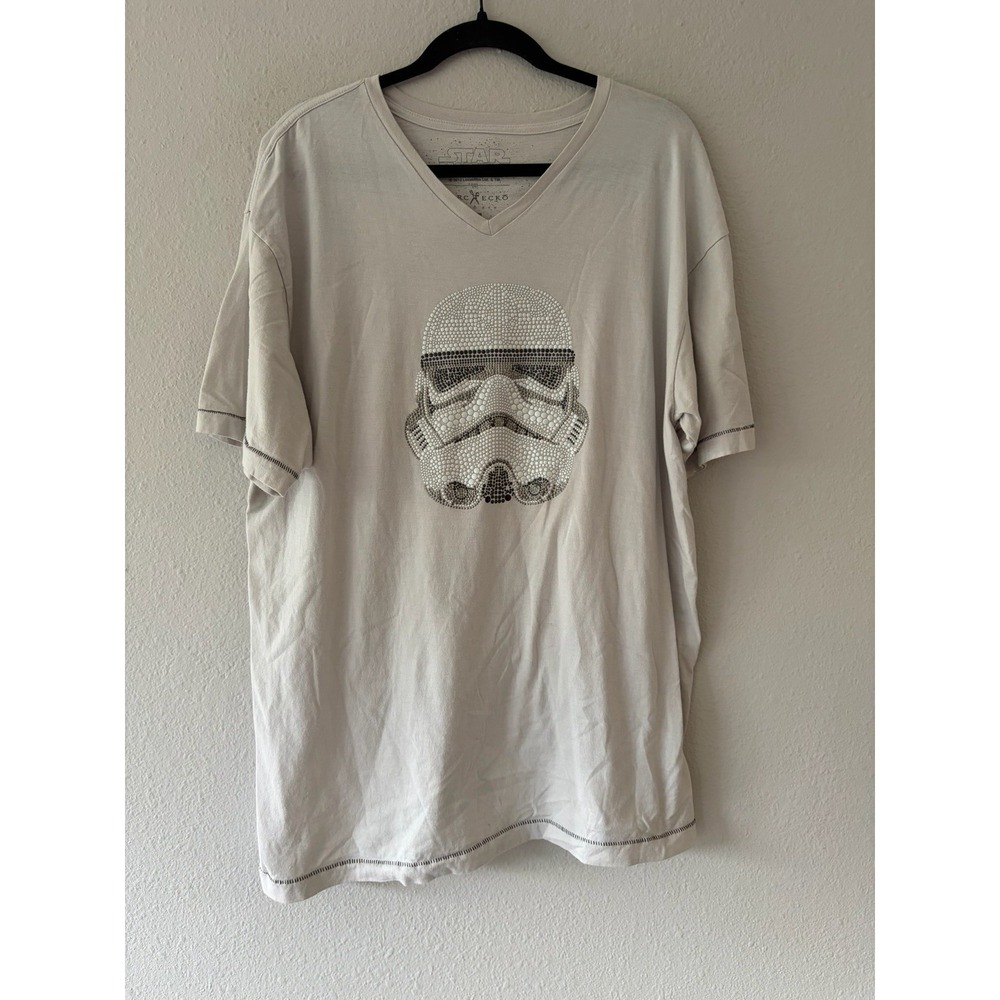 Star Wars Marc Ecko Limited Edition Rhinestone Stormtrooper V-Neck Tshirt 2XL